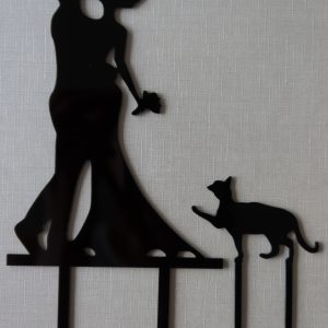 Taarttopper - bruidspaar met kat
